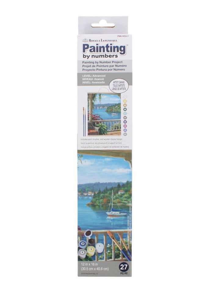 Painting By Number Silver Lake Veranda Canvas 27pcs