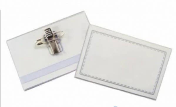 Name Badge Pvc Sakura With Pin & Clip 9x5.6cm