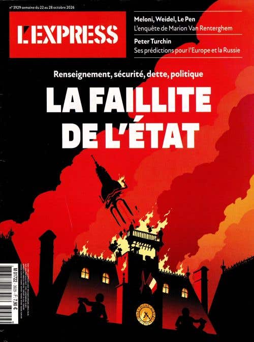 L'express N3924 DU 1er Au 7 Octobre 2026 - Poutine Nouvelles Menaces Sur LA France