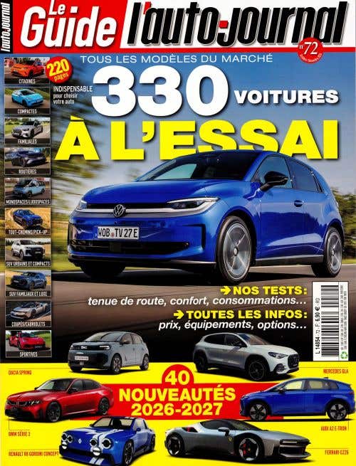 L'auto Journal Hs - LE Guide N71 - 300 Voitures A L'essai - 40 Nouveautes 2026-2027