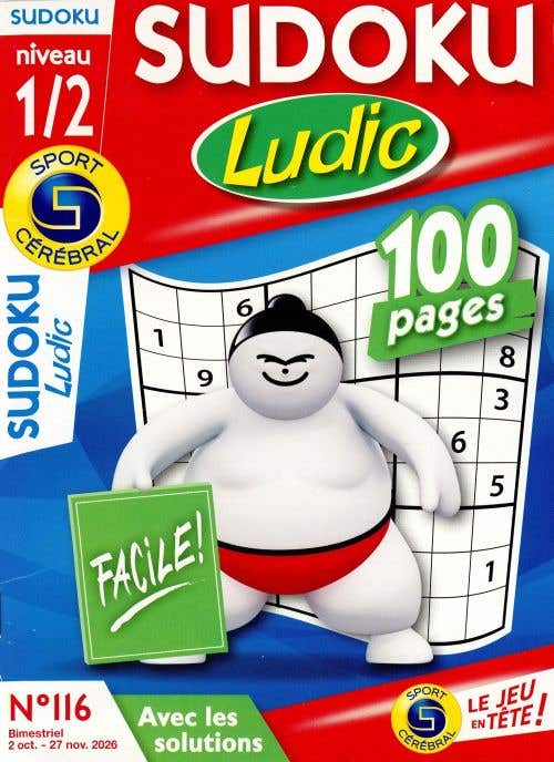 Sc Sudoku Ludic Niveau 1/2 Avec LES Solutions N115