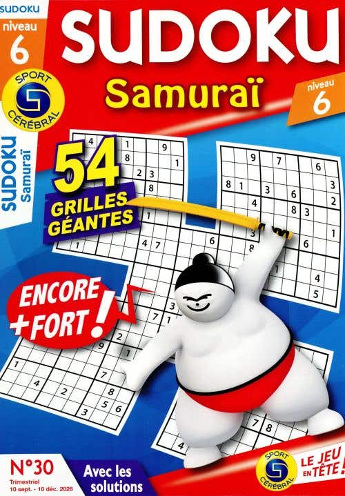 Sc Sudoku Samurai Niveau 6 Avec LES Solutions N30