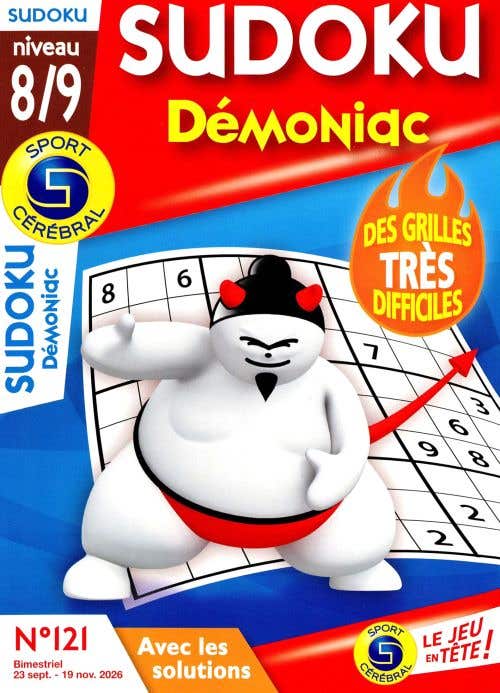 Sc Sudoku Demoniac Niveau 8/9 Avec LES Solutions N121