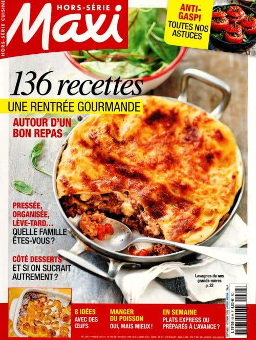 Maxi Hs Cuisine N69 - Septembre-octobre 2026 - UNE Rentree Gourmande