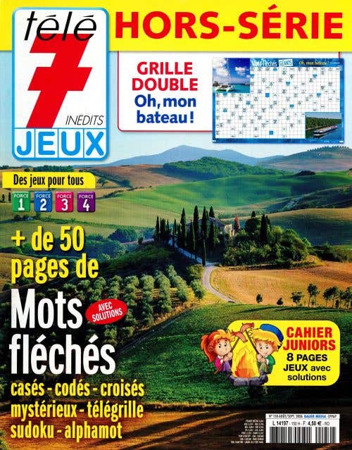 Tele 7 Jeux Hs Niveau 1 2 3 4 N150 - Aout/septembre 2026