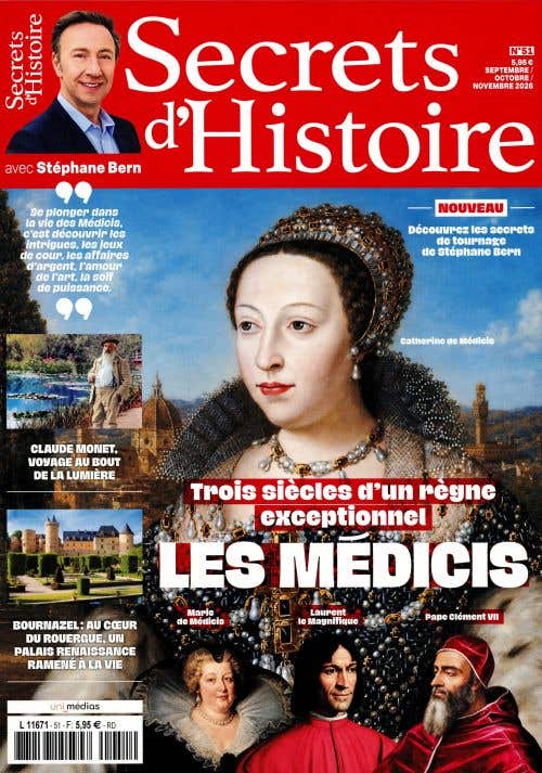 Secrets D'histoire N51 - Septembre/octobre/novembre 2026 - LES Medicis
