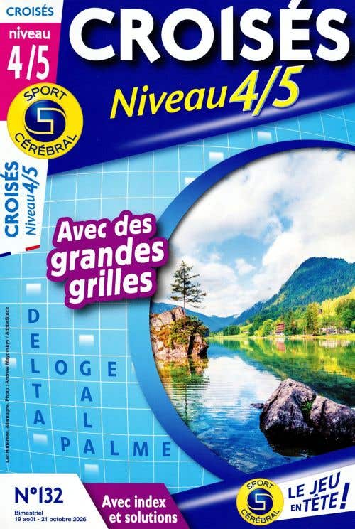 Sc Croises Avec DES Grandes Grilles (index+solutions) Niveau 4/5 N132