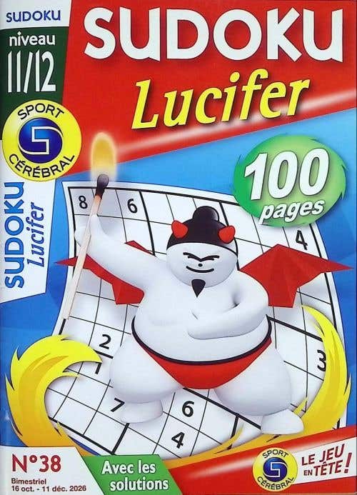 Sc Sudoku Lucifer Niveau 11/12 Avec LES Solutions N37