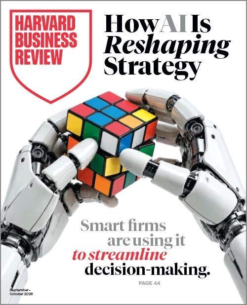 Harvard Business Review Issue Of September/october 2026 - How Ai Is Reshaping Stategy