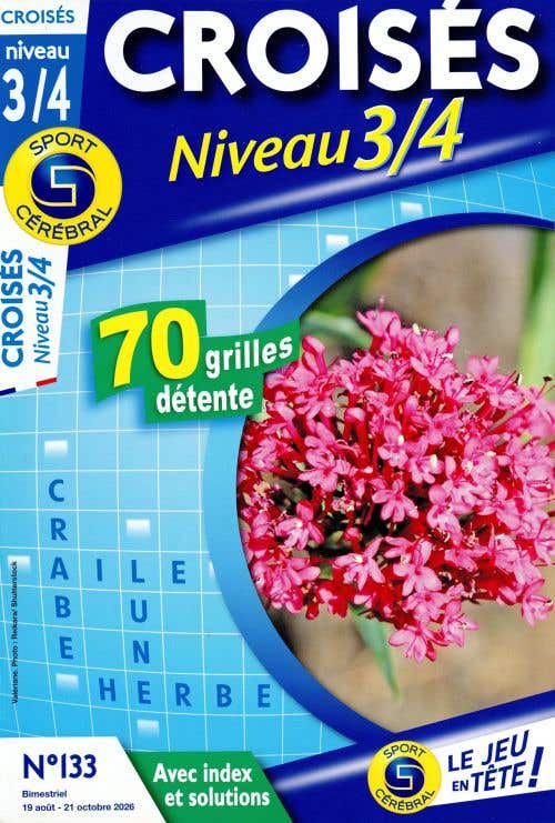 Sc Croises Avec Index ET Solutions Niveau 3/4 Ans N133