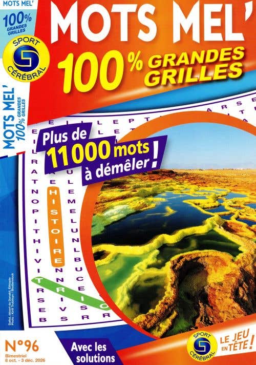 Sc Mots Mel' 100% Grandes Grilles Avec LES Solutions N95