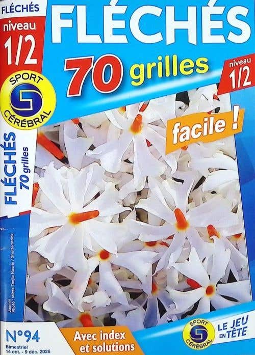 Sc Fleches 70 Grilles Niveau 1/2 Avec Index ET Solutions N93