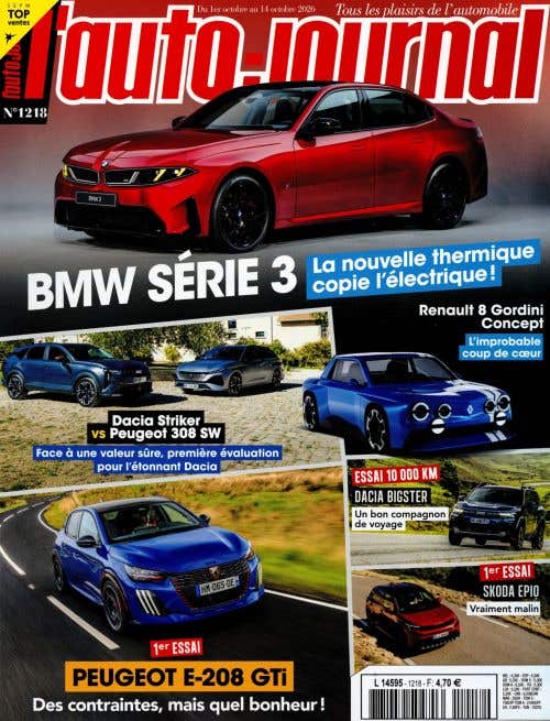 L'auto Journal N1217 DU 1er Au 14 Octobre 2026 - Bmw Serie 3