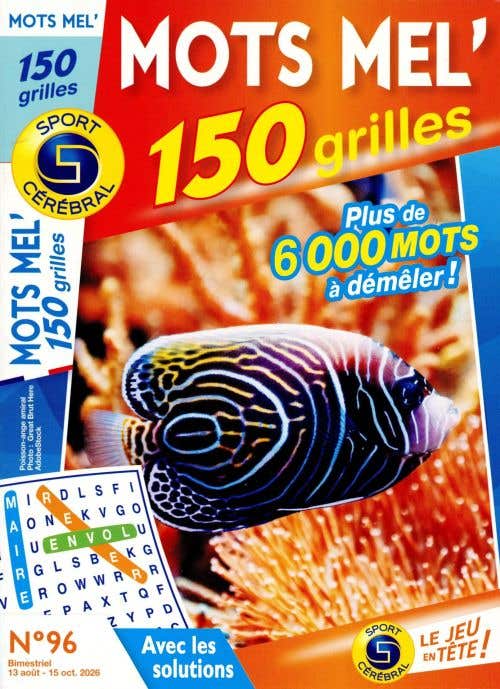 Sc Mots Mel' 150 Grilles Avec LES Solutions N96