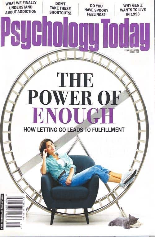 Psychology Today Issue Of October 2026 - The Power Of Enough