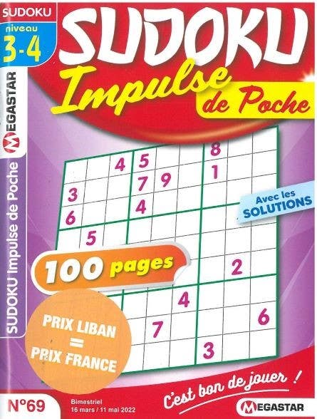 Mg Sudoku Impulse DE Poche N69