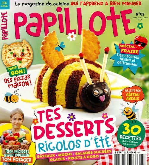 Papillote N62 - Juillet-aout-septembre 2026 - Tes Desserts Rigolos D'ete