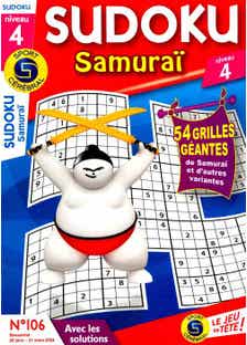 Sc Sudoku Samurai Niveau 4 N106