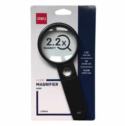 Magnifier 70mm Main Lens X2.2 Second Lens X5 Black