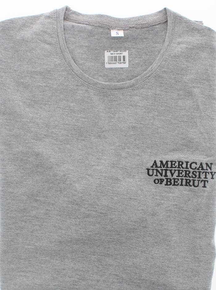 Aub T‐shirt Round Neck Short Sleeves - Ash Grey Medium New Logo