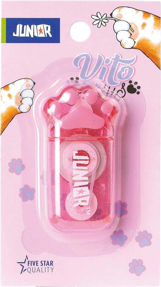 Vito Tape Corrector 6m Paws Pastel Pink