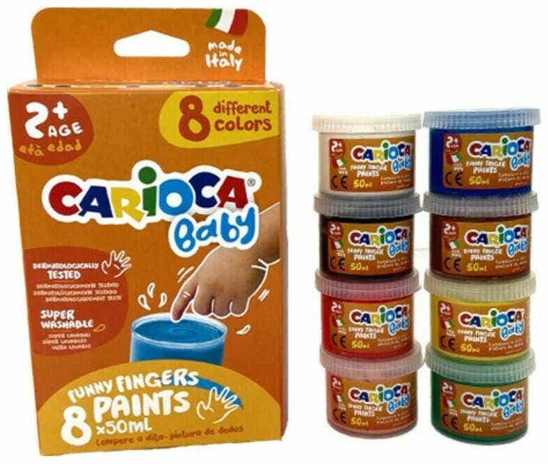 Carioca Baby Funny Fingers Paints 8*50ml