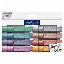 Fc Highlighter Metallic Wallet 8 Assorted Colors
