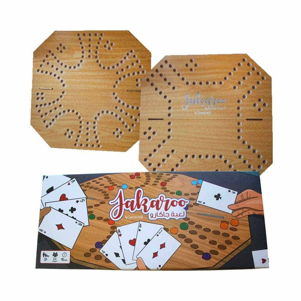 Wood Game: Jackaroo Double 4 & 6 Players With Box