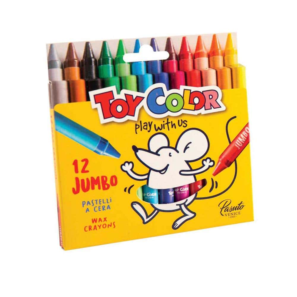 Box With Hanger 12 Jumbo Wax Crayons
