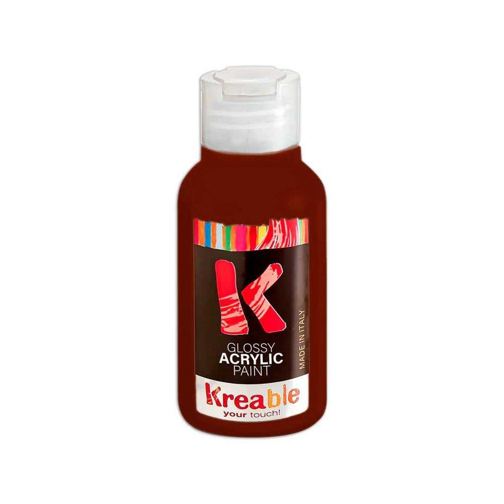 Acrylic Tempera Bottle 100ml Burnt Sienna