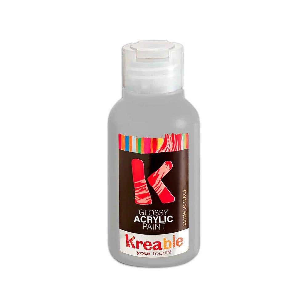 Acrylic Tempera Bottle 100ml Silver