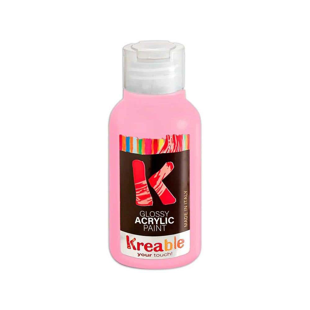 Acrylic Tempera Bottle 100ml Pink