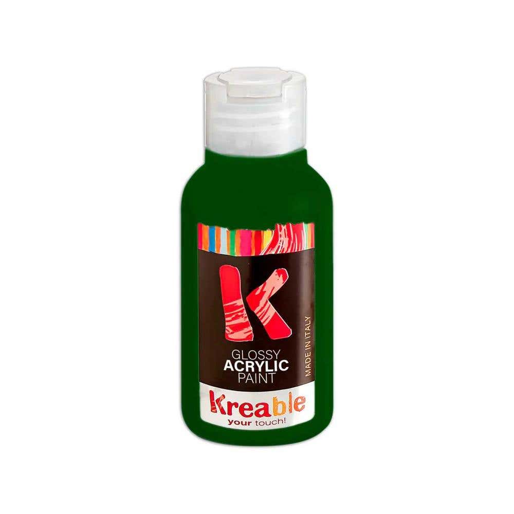 Acrylic Tempera Bottle 100ml Olive Green