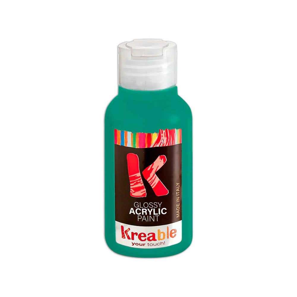 Acrylic Tempera Bottle 100ml Emerald Green