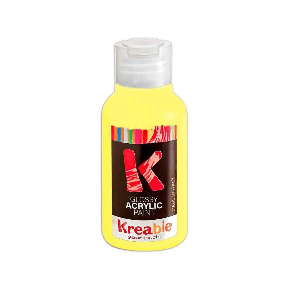 Neon Acrylic Color 100ml Yellow