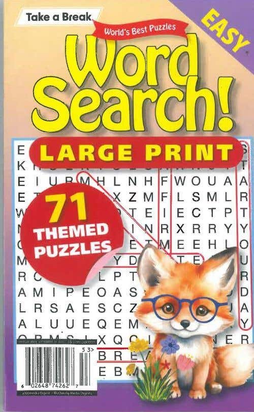 A360 - Word Search Large Print Issue 53 - September 2025
