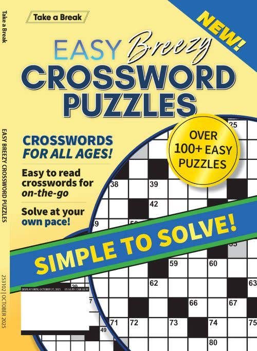 A360 - Easy Breezy Crossword Puzzles Issue 54/2025 Simple To Solve!