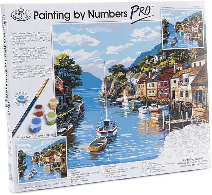 Royal Brush Village On The Water Paint-by-number Kit