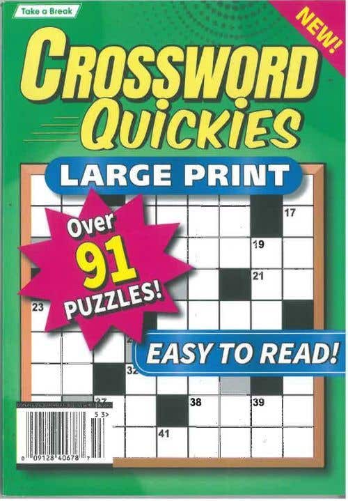 A360 Ms - Crossword Quickies Large Print Issue 53/2025