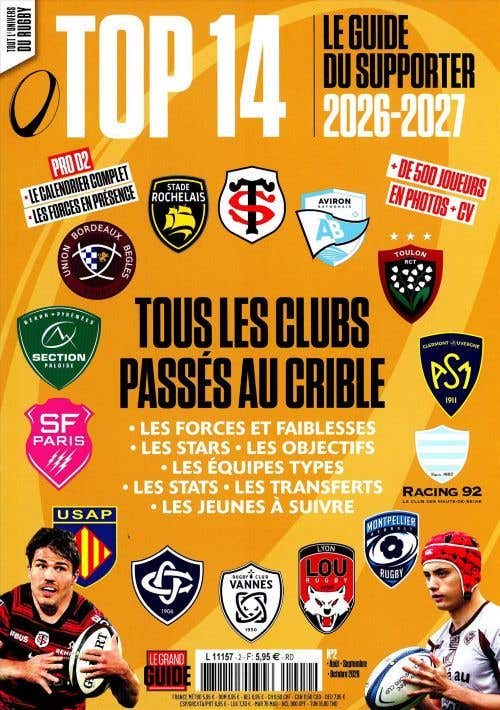 LE Grand Guide N2 - Top 14 LE Guide DU Supporter 2026-2027 - Tous LES Club Passes Au Crible
