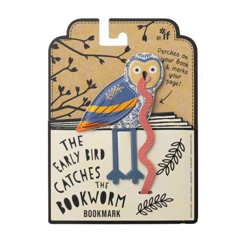 The Early Bird Bookmark - Owl