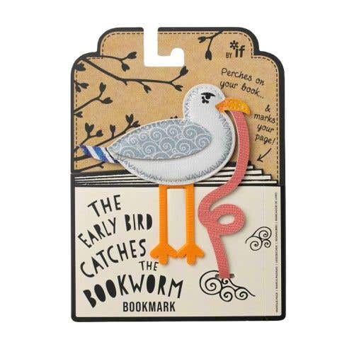 The Early Bird Bookmark - Seagull