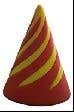 Spiral Cone Fidget - Spain - Red Base - Yellow Top