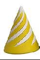 Spiral Cone Fidget - Yellow Base - White Top
