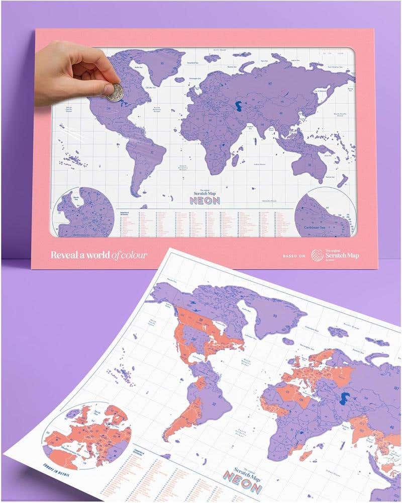 Purple Scratch Map (a3)