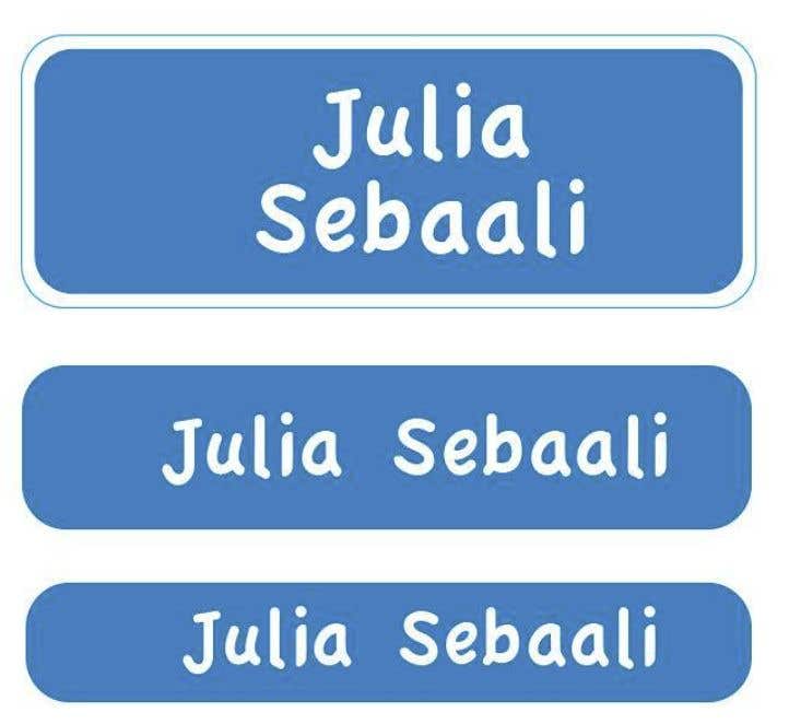 Essmak Blue Personalised Name Labels — 3-page Booklet (60 Stickers)