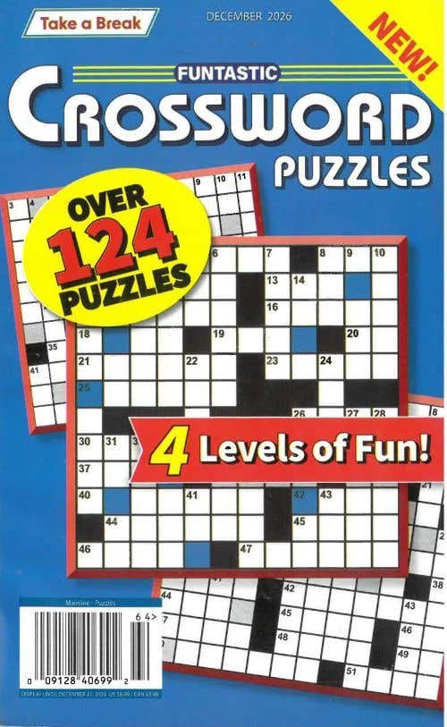 Take A Break Funtastic Crossword Puzzles Issue 64/december 2026