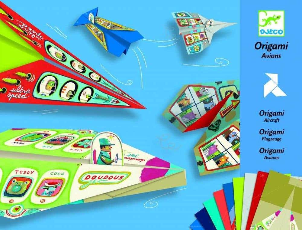 Djceo Origami Planes 20x20cm 24 Sheets/pack