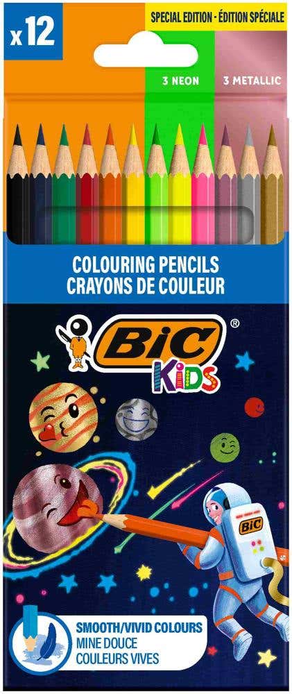 Bic Kids 2.9 Cosmo Colored Pencils 12 Assorted Colors