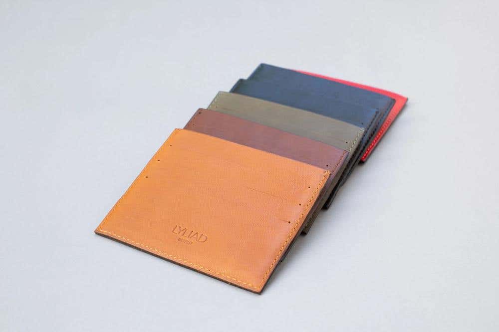 Serge Card Case (gray (light Gray Lining))